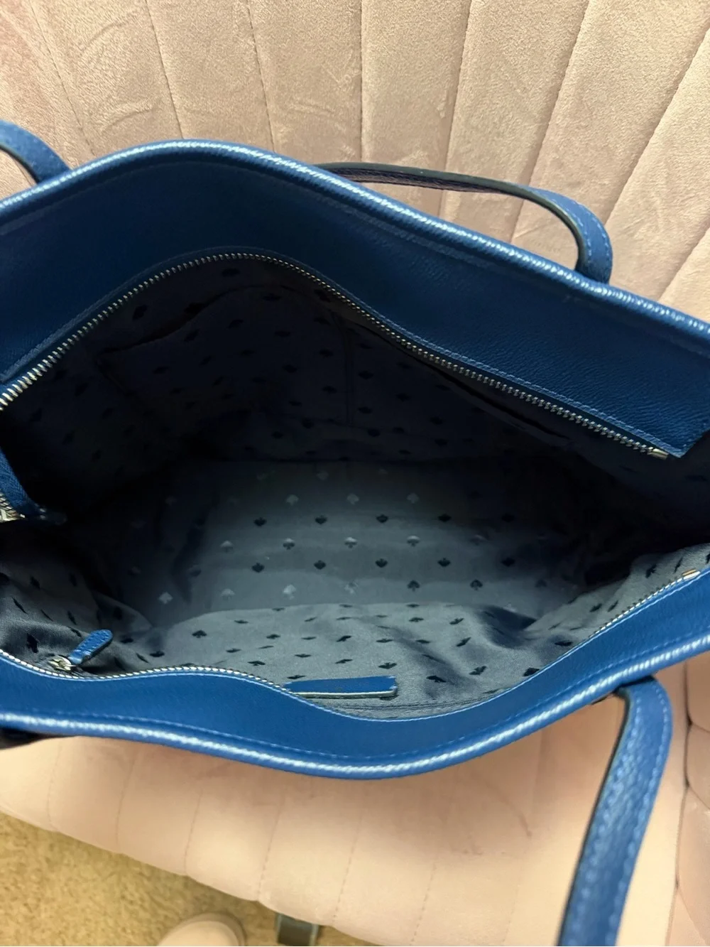 kate spade Navy Blue Leather Tote